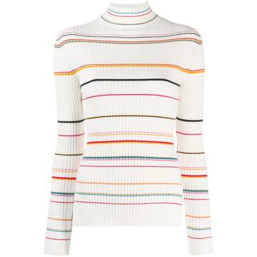 striped ribbed sweater