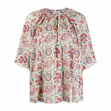 floral print blouse