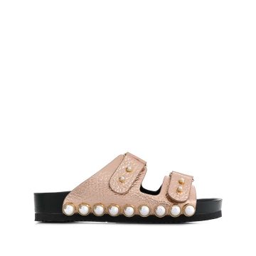 cabochon-embellished sandals