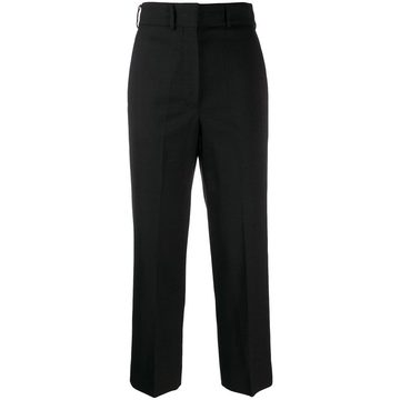 wide straight-leg tailored trousers