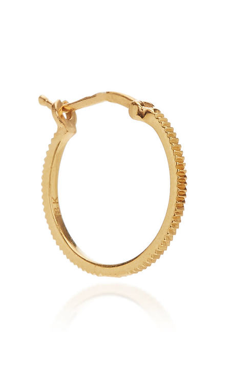 Small Textured Gold Hoop展示图