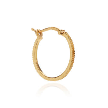 Small Textured Gold Hoop