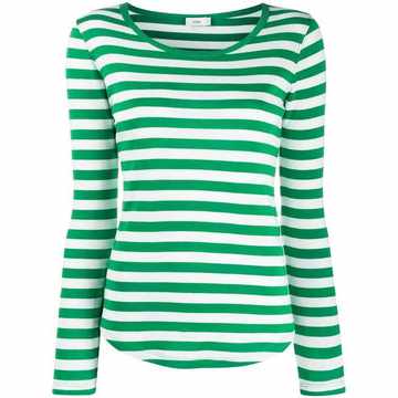 striped print sweatshirt