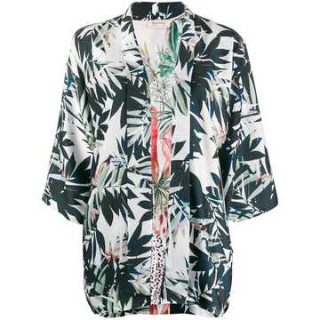 leaf print jacket