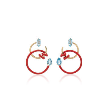 Single Curl Vine Earrings