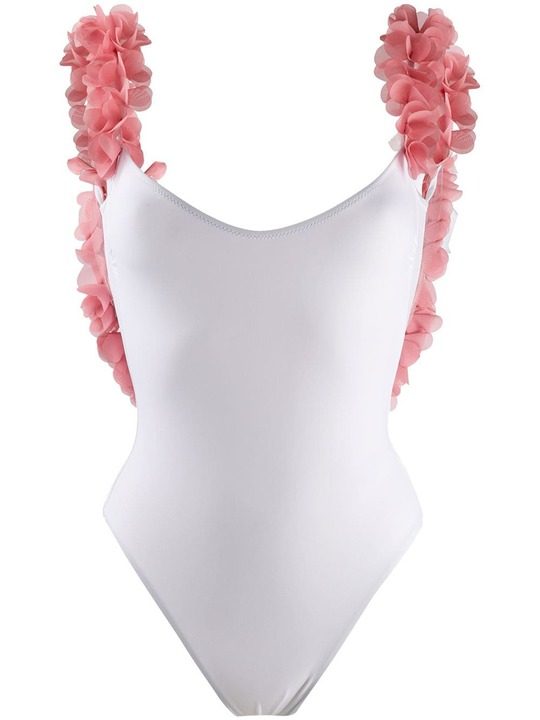 Amira flower appliqué swimsuit展示图