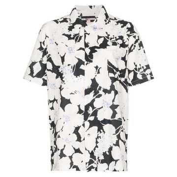 floral print short-sleeve shirt