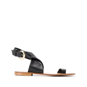 crossover strap sandals