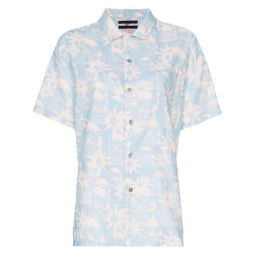 floral-print Hawaiian shirt