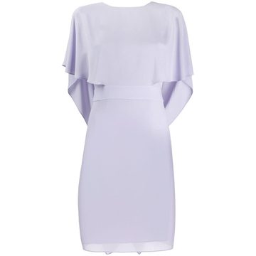 ruffle overlay shift dress