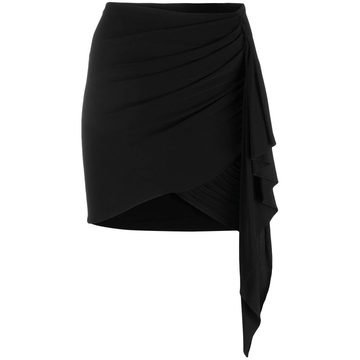 asymmetric drape skirt