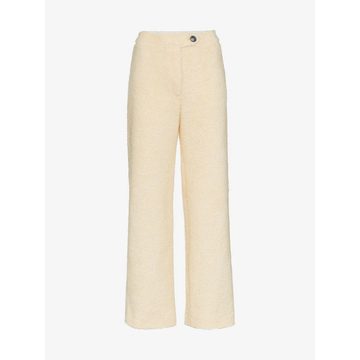 faux shearling trousers