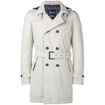 double-breasted trench coat