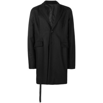 oversized single-breasted coat