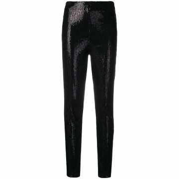 sequin skinny trousers