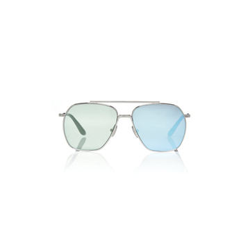 Anteom Aviator-Style Metal Sunglasses