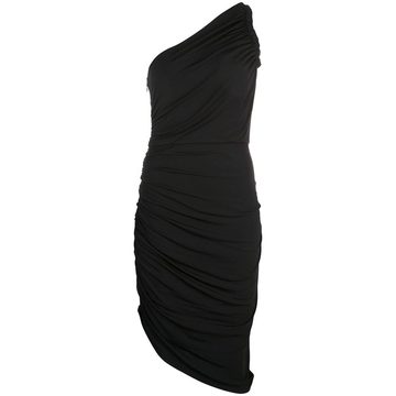 asymmetric gathered dress