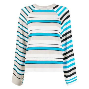 oversized striped jumper
