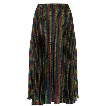 rainbow pleated skirt