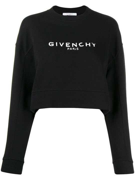 cropped logo sweatshirt展示图