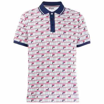 logo print polo shirt