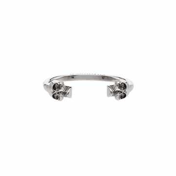 Twin Skull bangle-style bracelet