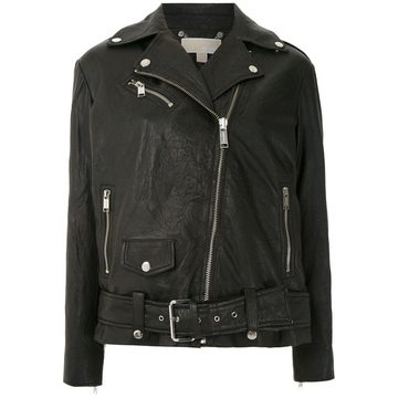 LONG LTHR MOTO JACKET