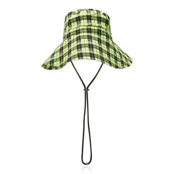 Plaid Seersucker Bucket Hat