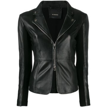 tailored leather jacket