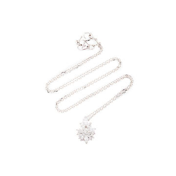 Star Pendant 18K White And Diamond Necklace