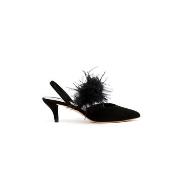 Juno Feather Slingback Pumps