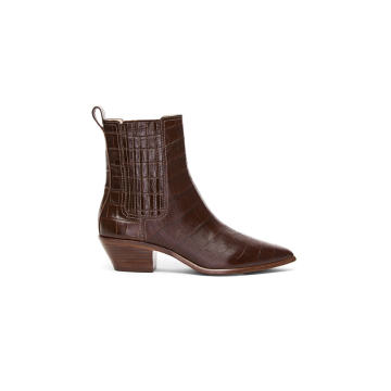 Aylin Leather Western Booties
