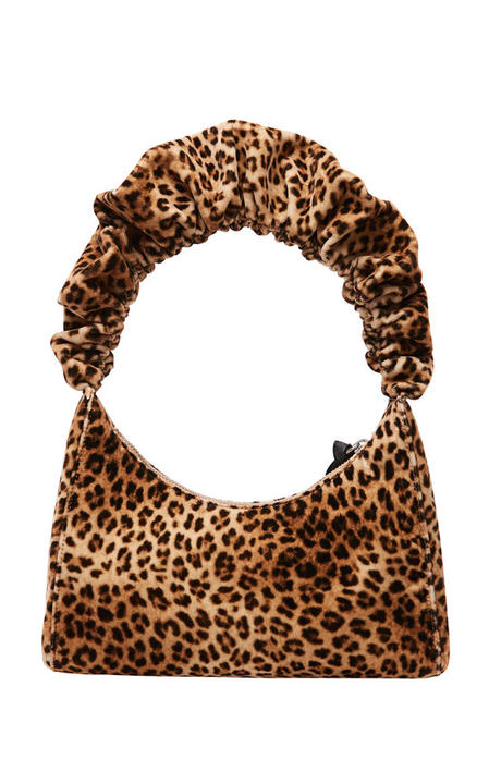 Aurora Leopard-Print Scrunchie Strap Shoulder Bag展示图