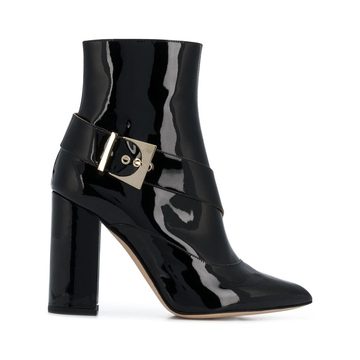 buckled ankle boots