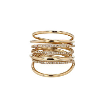 Entangled Ring with Diamonds