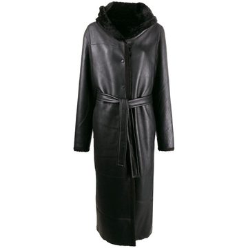 Teddy hooded longline coat