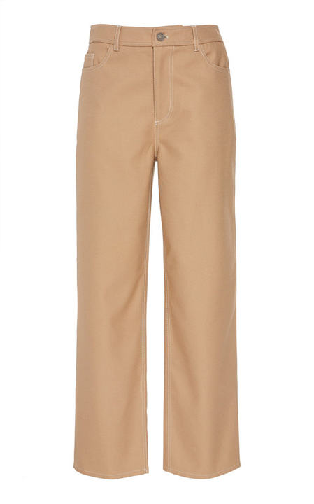 Chino Cropped Straight-Leg Pants展示图