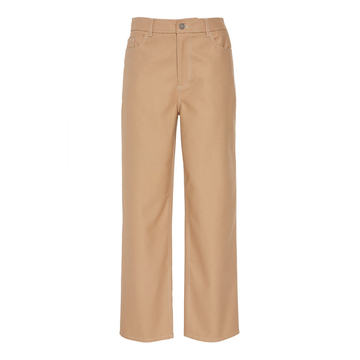 Chino Cropped Straight-Leg Pants