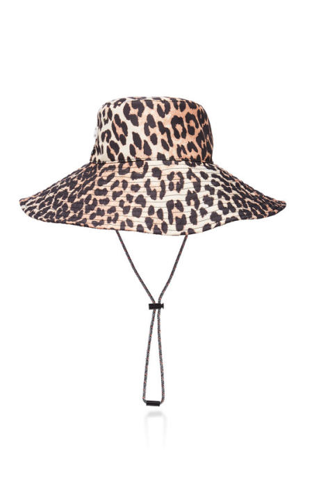 Leopard-print Shell Hat展示图