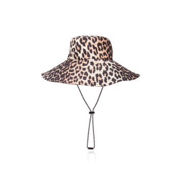 Leopard-print Shell Hat