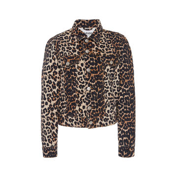 Leopard Denim Jacket