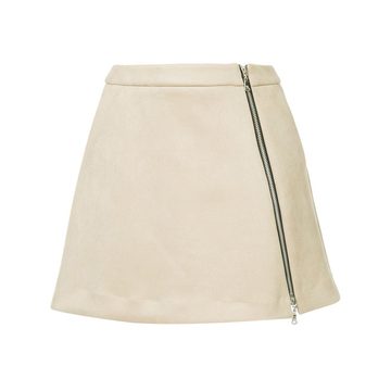 zip front mini skirt