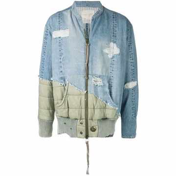 patchwork denim jacket