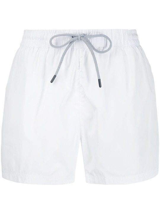 side logo patch swim shorts展示图