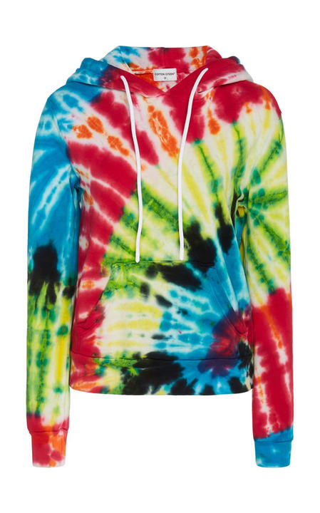 Boulder Tie-Dye Cotton-Terry Hooded Sweatshirt展示图