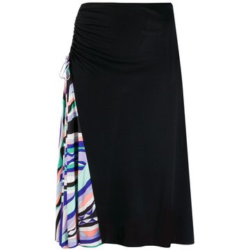 Burle Print Ruched Skirt