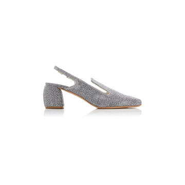 Evon Lurex Slingback Pumps