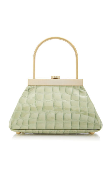 Estelle Mini Croc Embossed Leather Bag展示图