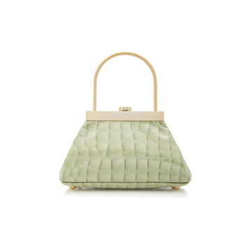 Estelle Mini Croc Embossed Leather Bag