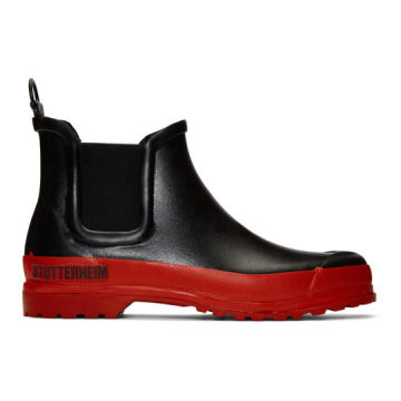 黑色 & 红色 Rainwalker 切尔西靴